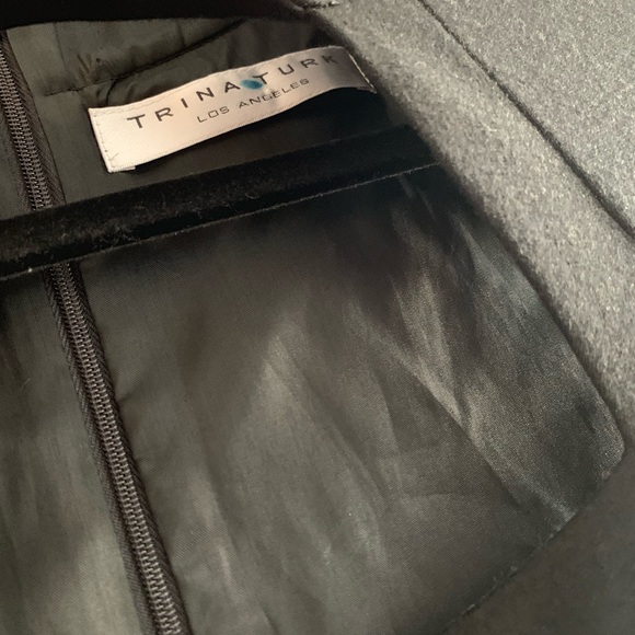 Trina Turk Sm Black Dress with Cutout and Feathers - Picture 8 of 8